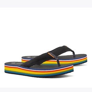 TORY BURCH 70s Platform Flip-Flop - Tory Navy / Tory Navy 10